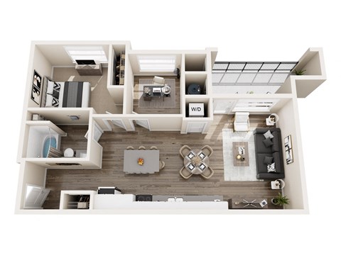 A9 Floor Plan at Pearl DTC, Denver, CO